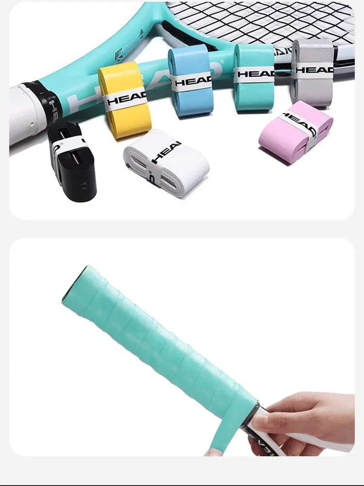 4/12pcs HEAD Tennis Racket Overgrip Sweat Band Absorption Grip PU Badminton Racket Handle Grip Tennis Griptape Padel Racket Grip