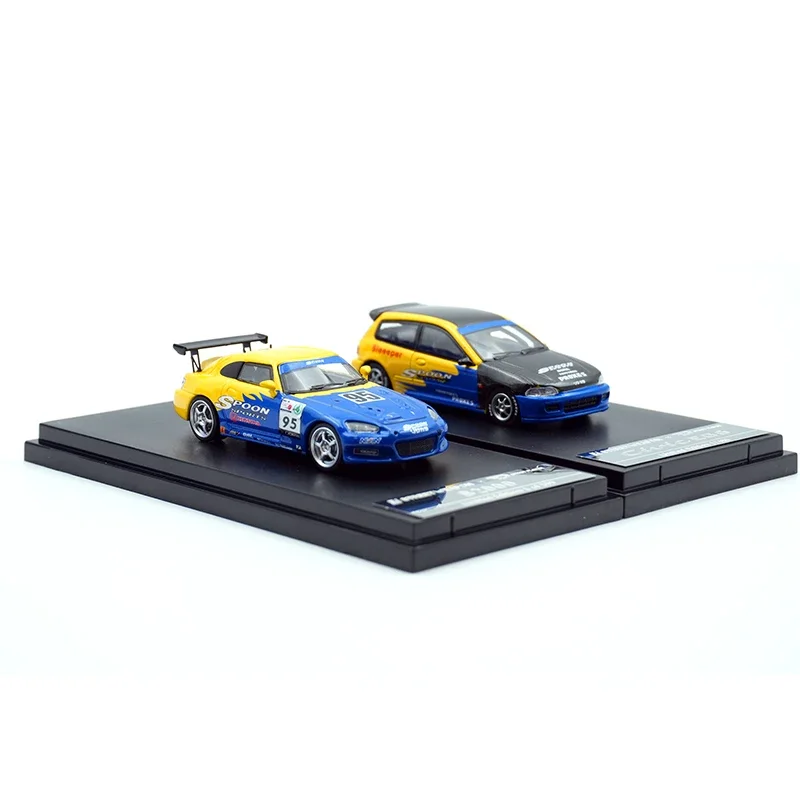 SWในสต็อก1:64ช้อนS2000 EG6 Diecast DioramaรถคอลเลกชันStreetนักรบอาวุธ