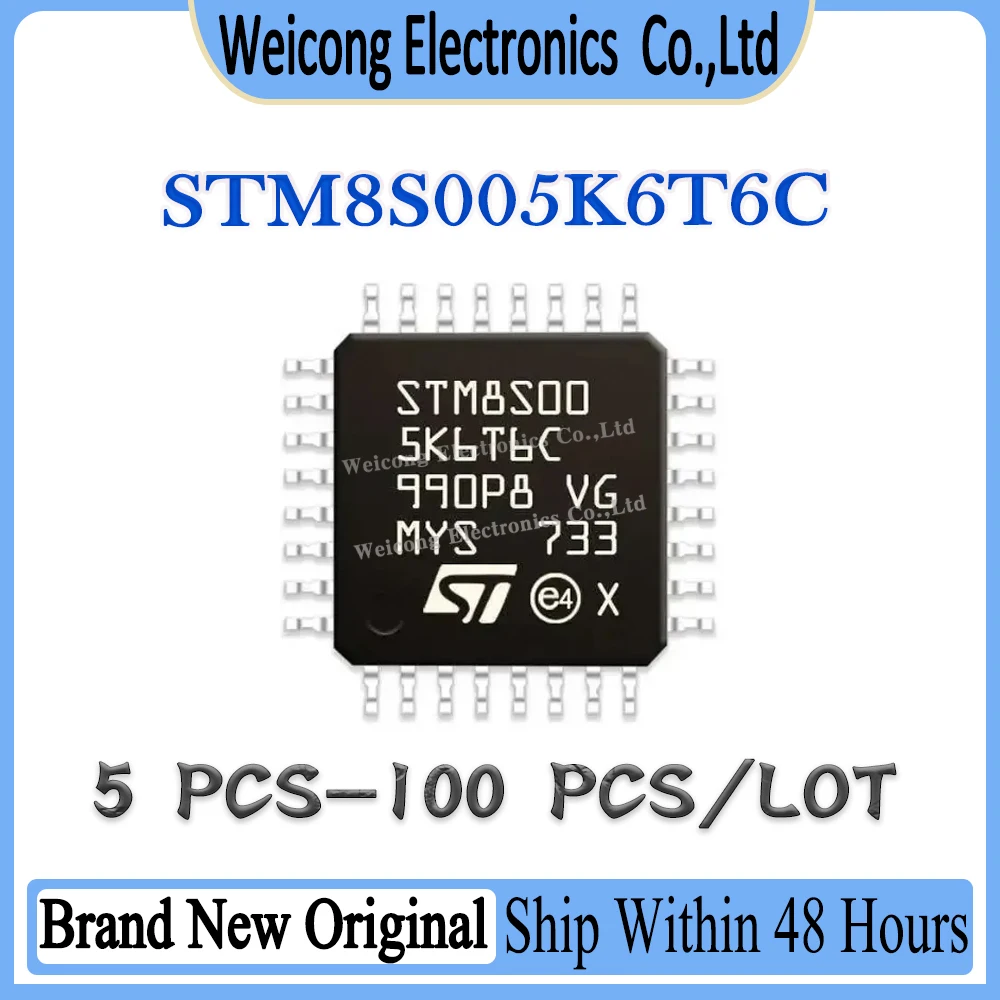 STM8S STM8S005 STM8S005K6T6C STM8S005K6T6 STM8S005K6T STM8S005K6 STM8S005K STM8 STM IC MCU Chip LQFP-32