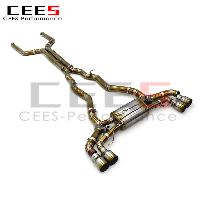 cees Performance Exhaust System for BMW M5 F90 M8 F91 F92 F93 M850i 4.4T 2018-2023 Titanium Car Racing Exhaust Valved Muffler