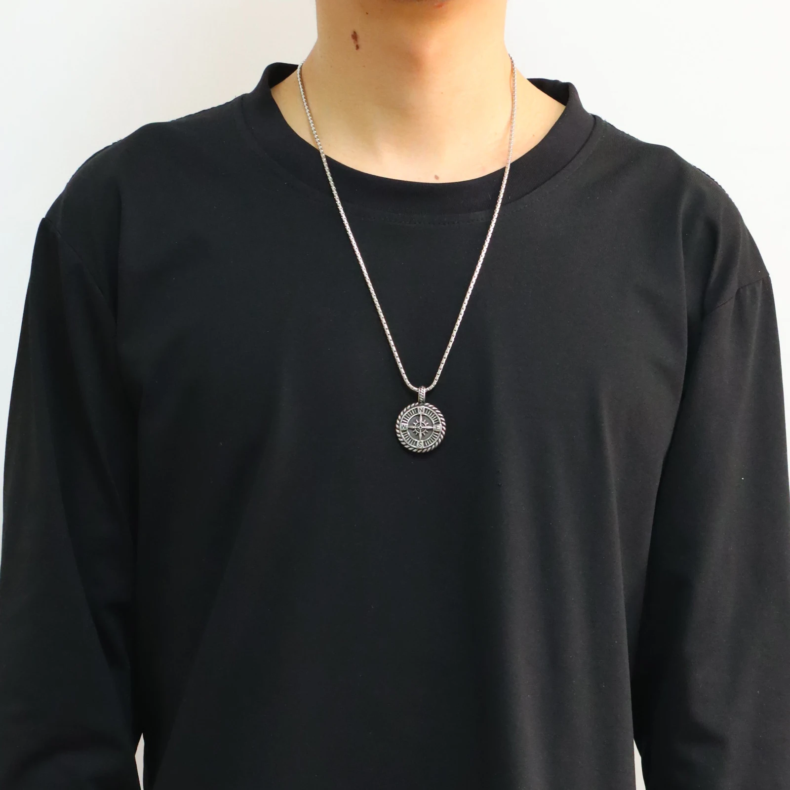 Cadeau d'anniversaire Unique spécial personnalisé lettre boussole collier pour hommes cadeau de petit ami, cadeau de mari gravé