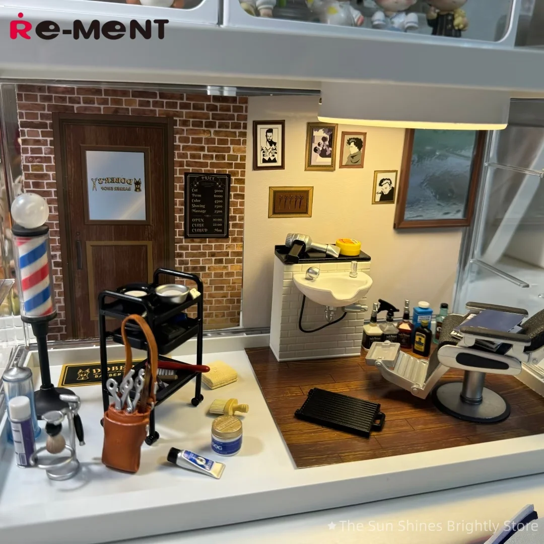 

RE-MENT оригинальная серия слепая коробка Dorob's парикмахерская миниатюрная сцена реквизит яйцо модная игрушка для салона красоты модная коллекционная