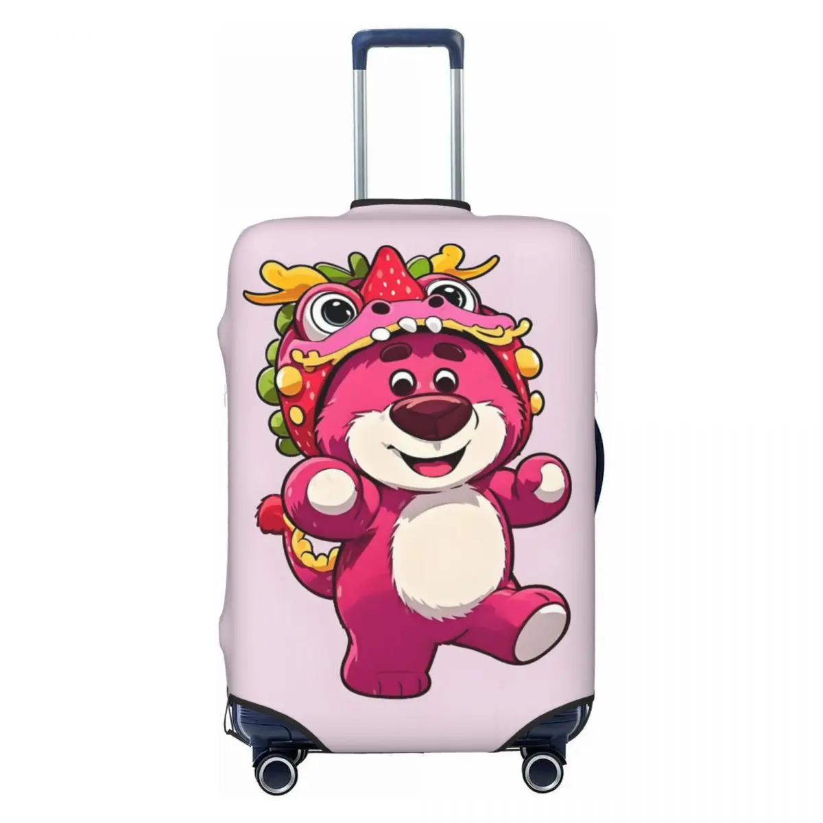 

Custom Lotso Huggin Bear Hugger Travel Luggage Cover Elastic Suitcase Cover Protector Fit 18-32 Inch