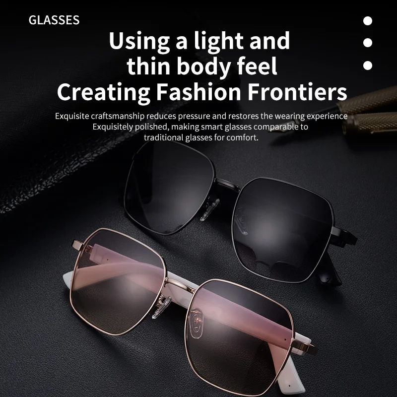 MZ02 Gafas inteligentes con altavoz Llamada Bluetooth Audio inalámbrico Tacto Llamadas manos libres Auriculares de música estéreo Gafas de sol inteligentes