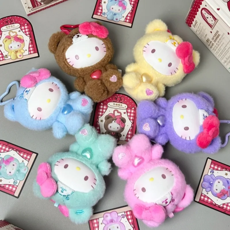 جديد Toptoy مرحبا كيتي Kt تيدي بيجامة سلسلة صندوق أعمى لطيف قلادة الديكور هدايا عيد ميلاد للفتيات في الأوراق المالية #2