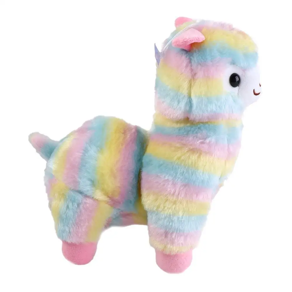 Mate Stuffed Figure Gift For Children Puppet  Colorful Alpaca Doll Home Soft Toys Alpaca  Doll Stuffed  Toys