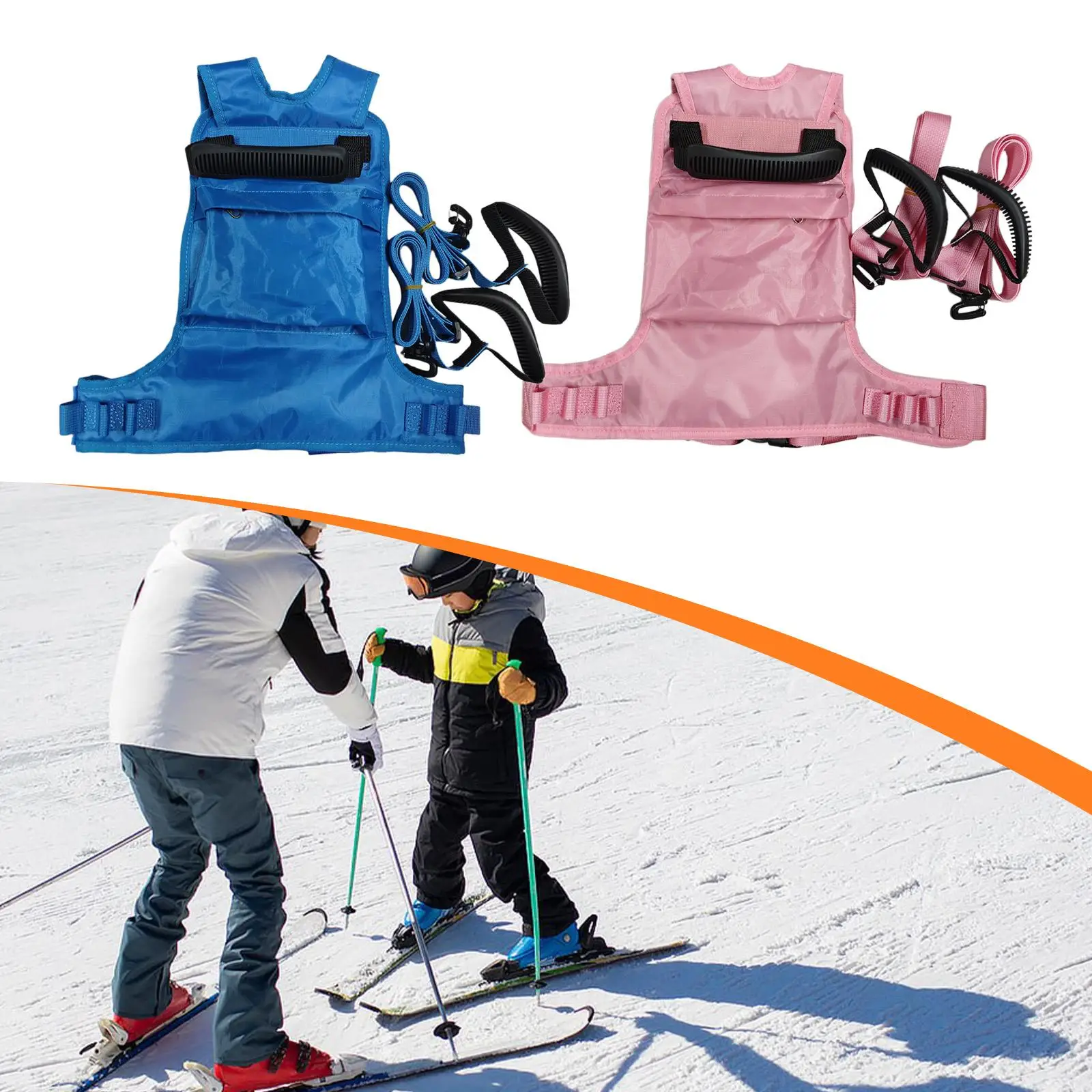 

Premium Children Ski Harness for Winter Sports with Chairlift Assist Handle and Storage Bag for Easy Ski Control