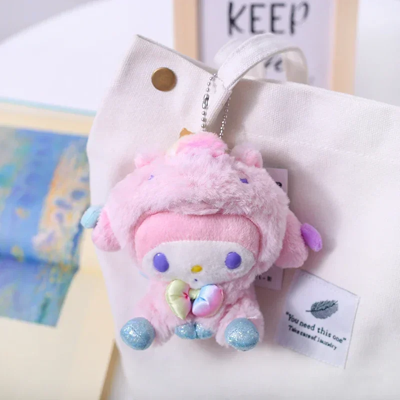 

Sanrio My Melody Cute Plush Doll Anime Figure Bag Pendant Accessories Cartoon Children Collection Toys Ornaments Surprise Gifts