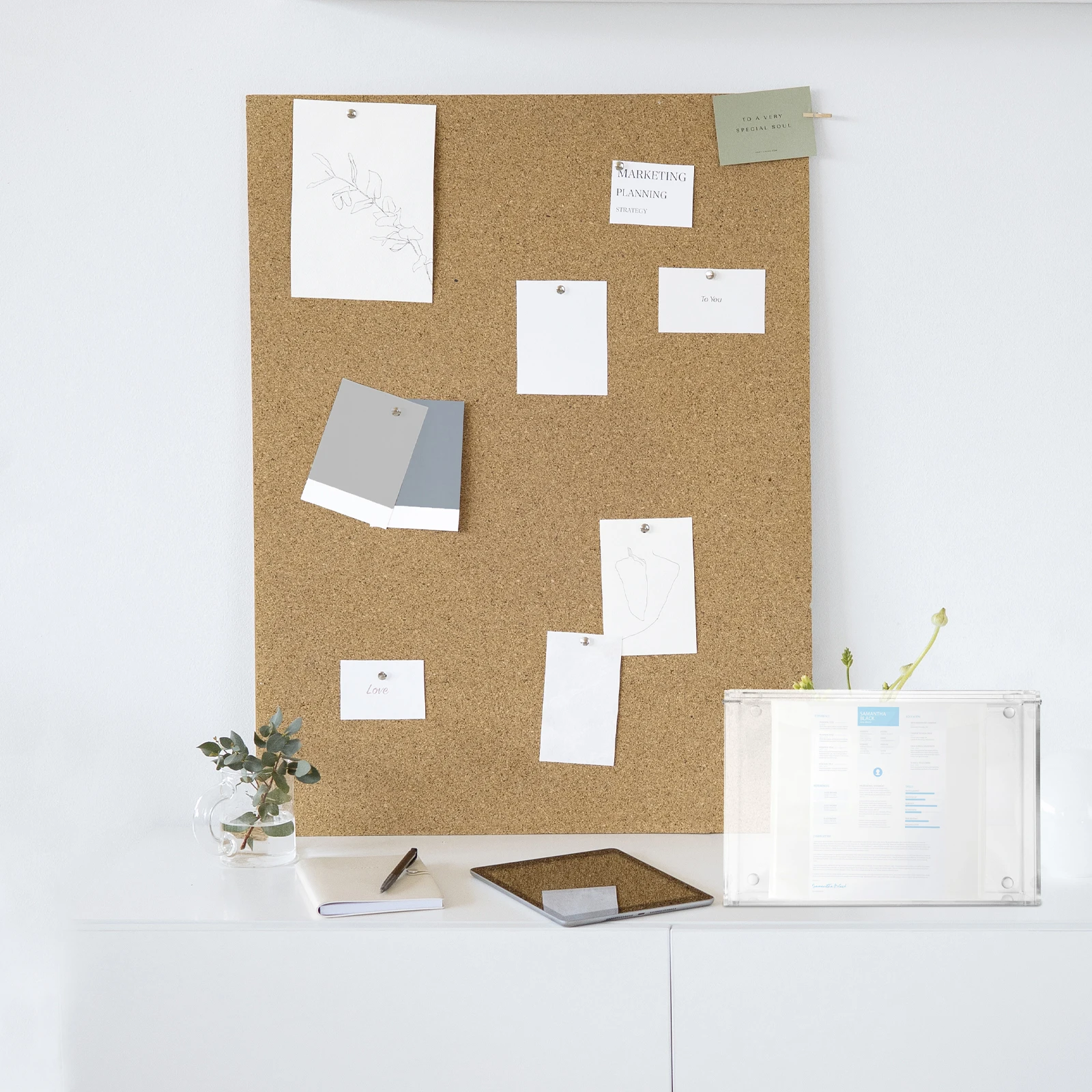 

Acrylic Clear Storage Box Transparent Stationery Organizer For Pencils Pens Makeup Brushes Office Supplies Sundries