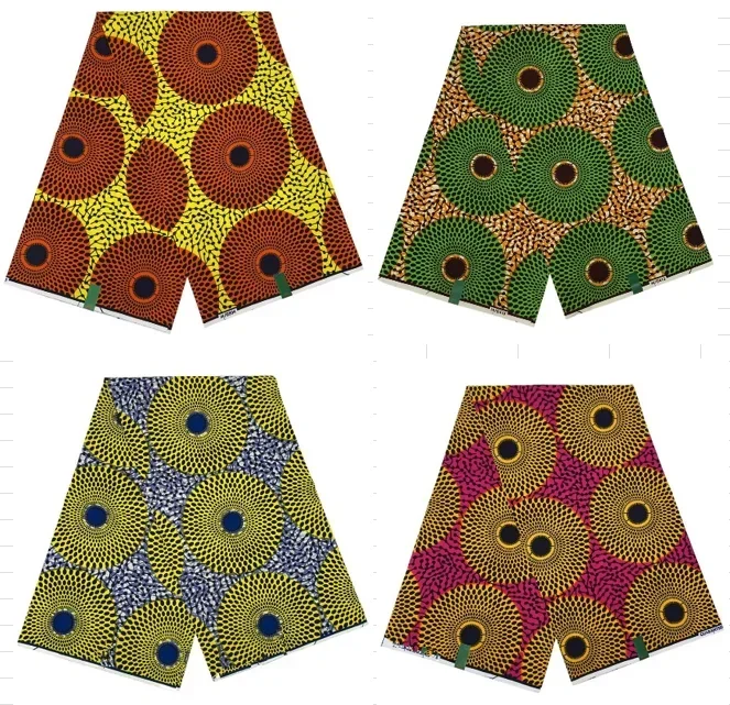 Ankara Wax Prints Fabric 100% Cotton Nigerian Style patchwork Sew Guaranteed Veritable African Real Wax Fabric For Dresses Pagne