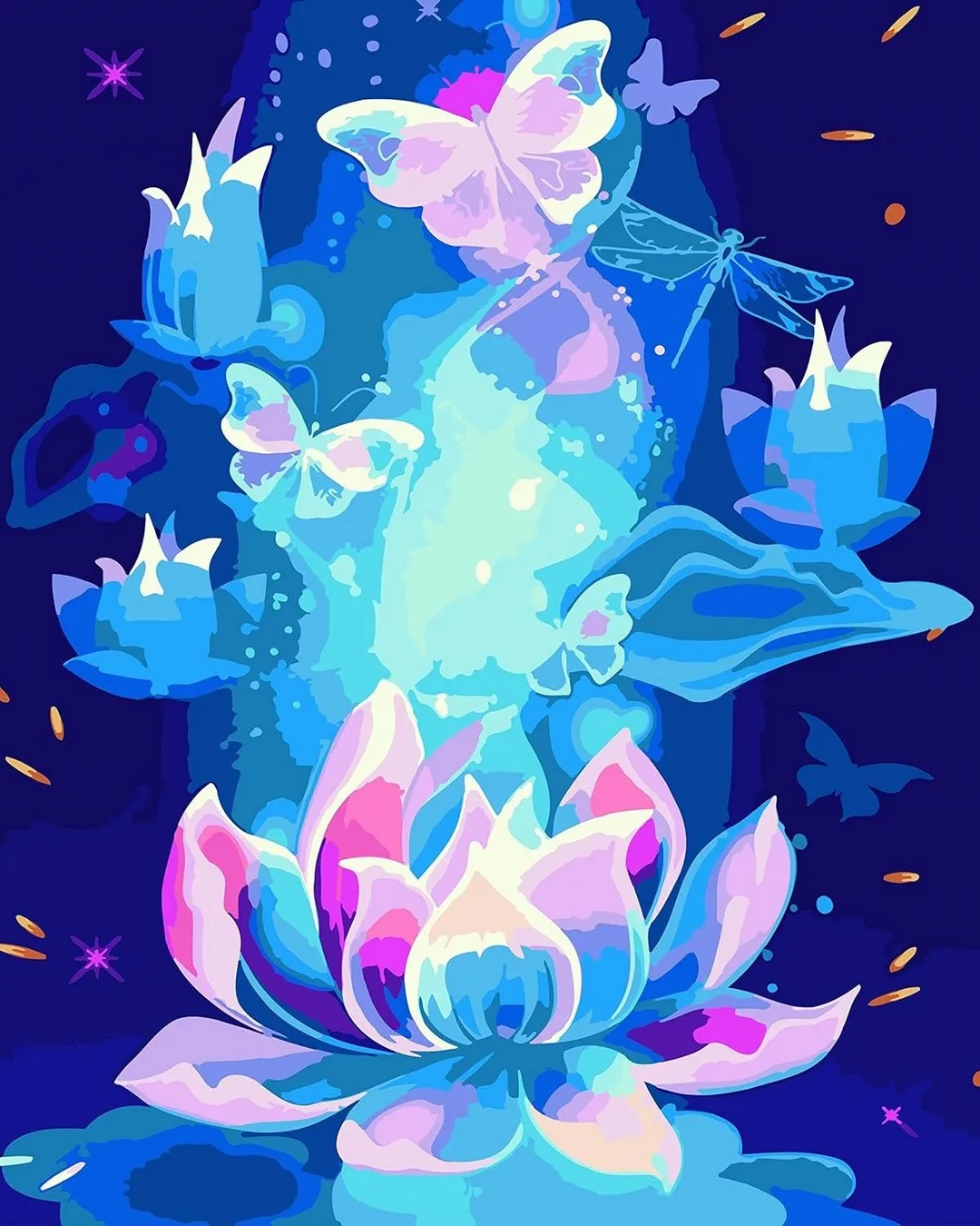 

JMINE Div 5D цветы лотоса бабочка полная алмазная живопись наборы для вышивки крестом художественные темы животных 3D краска алмазами