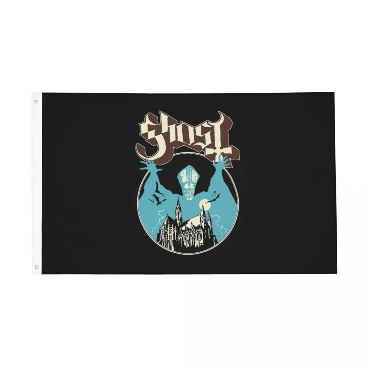 Ghost Band Flag Indoor Outdoor Banner 2 Grommets Die Music Decoration Double Sided 2x3 3x5 4x6 5x8 FT Flags