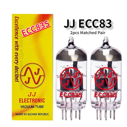 Tubo de vacío JJ ECC83S, reemplazo de ECC83, 12AX7, 12AX7B, 5751, B339, 7025, ECC803, válvula de Audio HIFI, amplificador electrónico, bricolaje