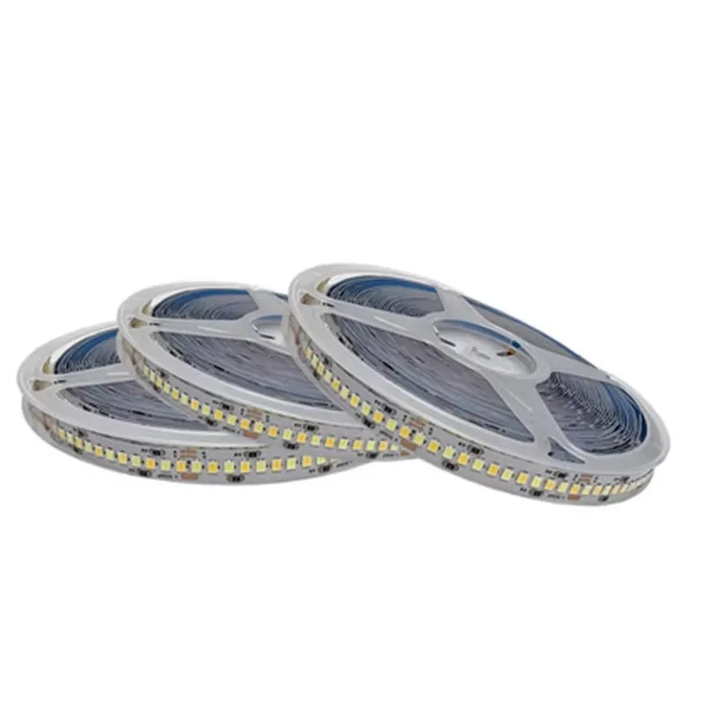 DC 12V 24v 2835 CCT LED Strip Light 120 180 240 LEDs/m White+Warm White Color Temperature Adjustable Flexible Tape Ribbon 5M
