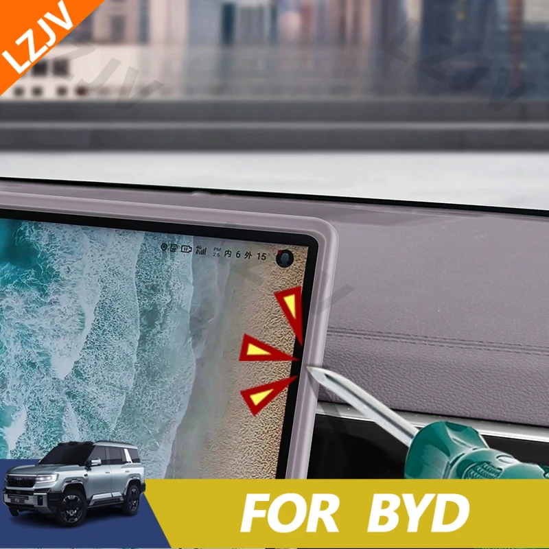 Suitable For BYD Seal U Sealion 6 Song Plus DMi/EV Car Navigation Screen Border Protective Case Center Console Pad Frame Protect