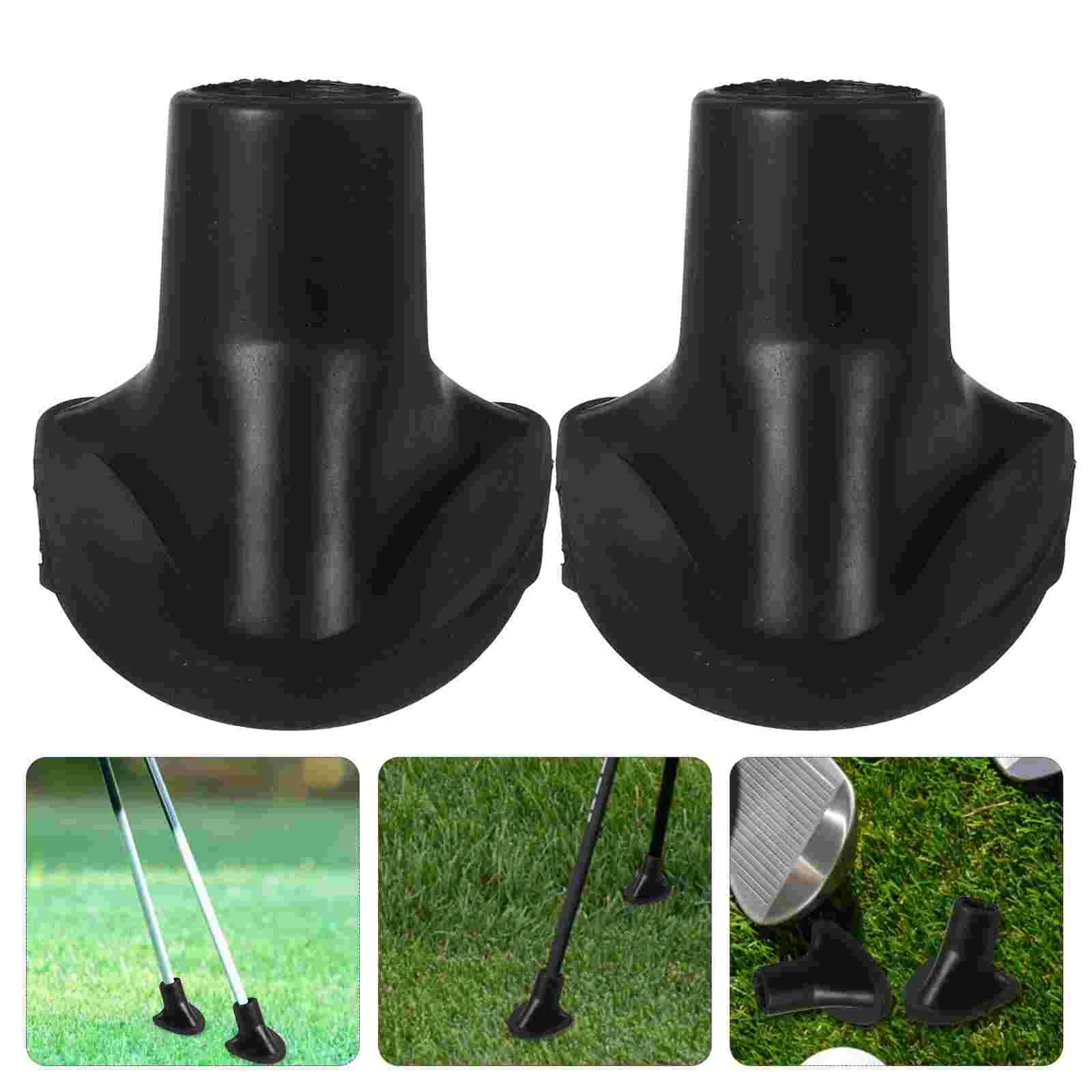 2 Pcs Bag Rubber Feet Golf Bags Accessories Compact Stopper Multi-function Coasters Wear-resistant Stand Replacement