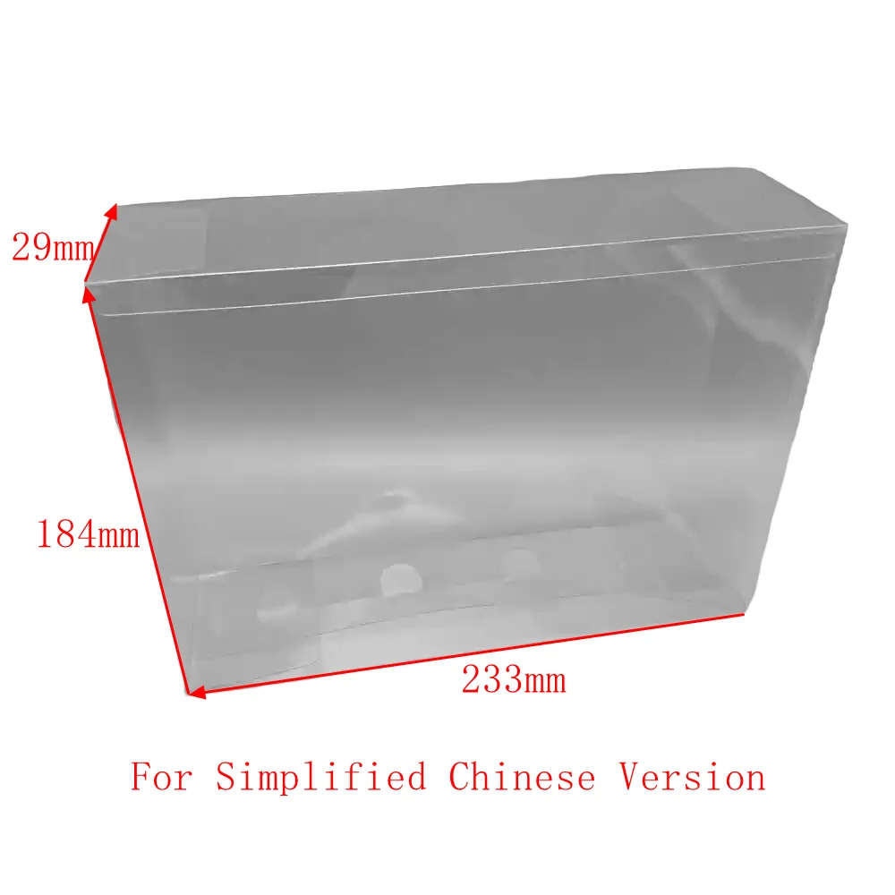 PET Box For Pokemon Card Game PTCG Pearl Shell Concrete Suit Clear Replacement Shell Collect Display Case Transparent Protector