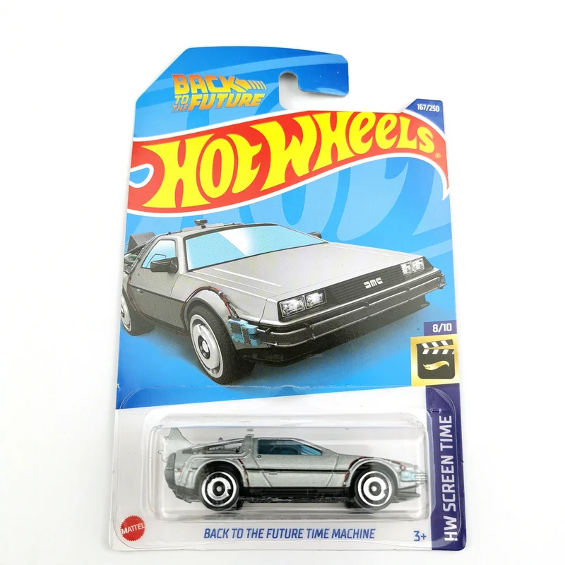 2022-167 Hot Wheels Cars BACK TO THE FUTURE TIME MACHINE 1/64 Metal Die-cast Model Collection Toy Vehicles