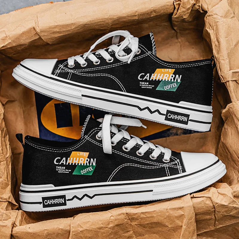 

Новые дышащие мужские кеды из канваса: универсальные, модные, в студенческом стиле, повседневные спортивные туфли для мужчин (Zapatos De Hombre)