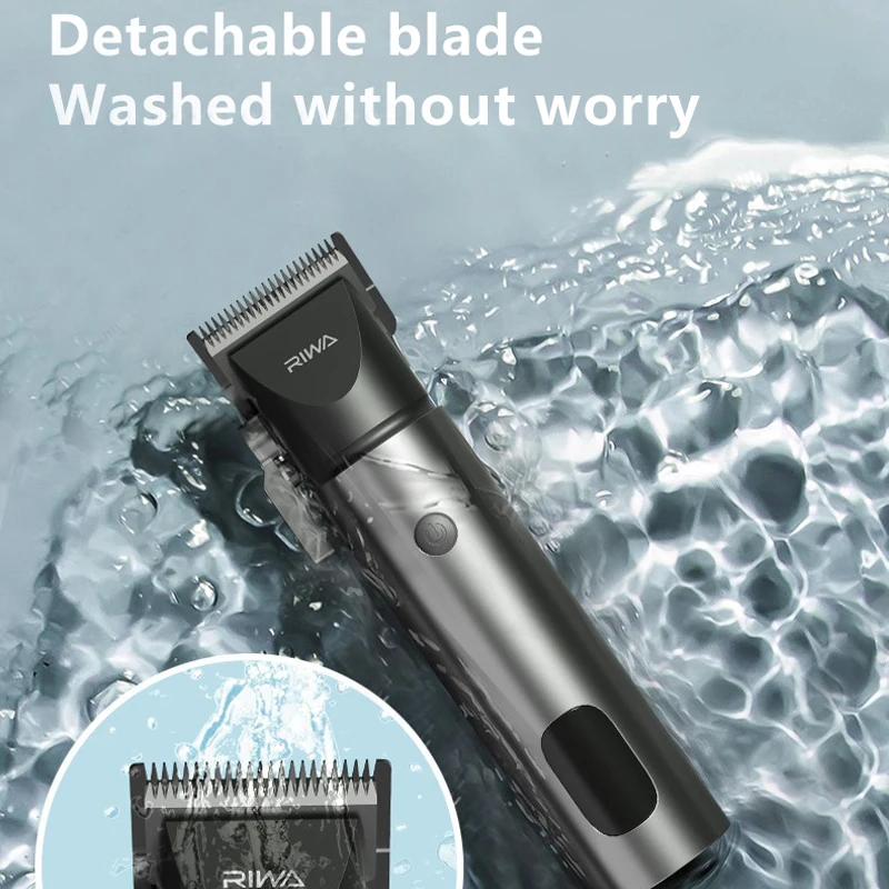 Riwa Hair Clipper Barbeiro Profissional Máquina De Corte De Cabelo Homem Marido Aparador De Cabelo Máquina RE-6510