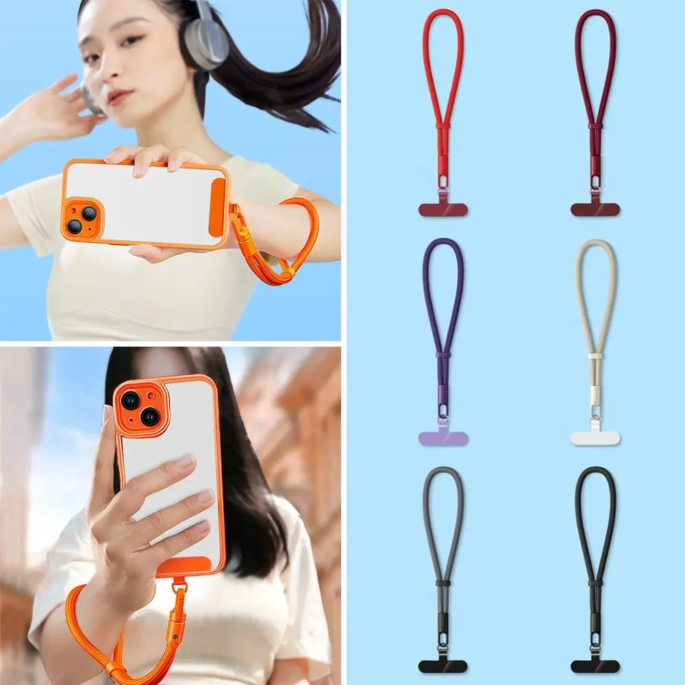 Universal Mobile Phone Hanging Rope Adjustable Lanyard Woven Anti-lost Anti-Falling With Clip Wrist Strap Smartphone Accessories