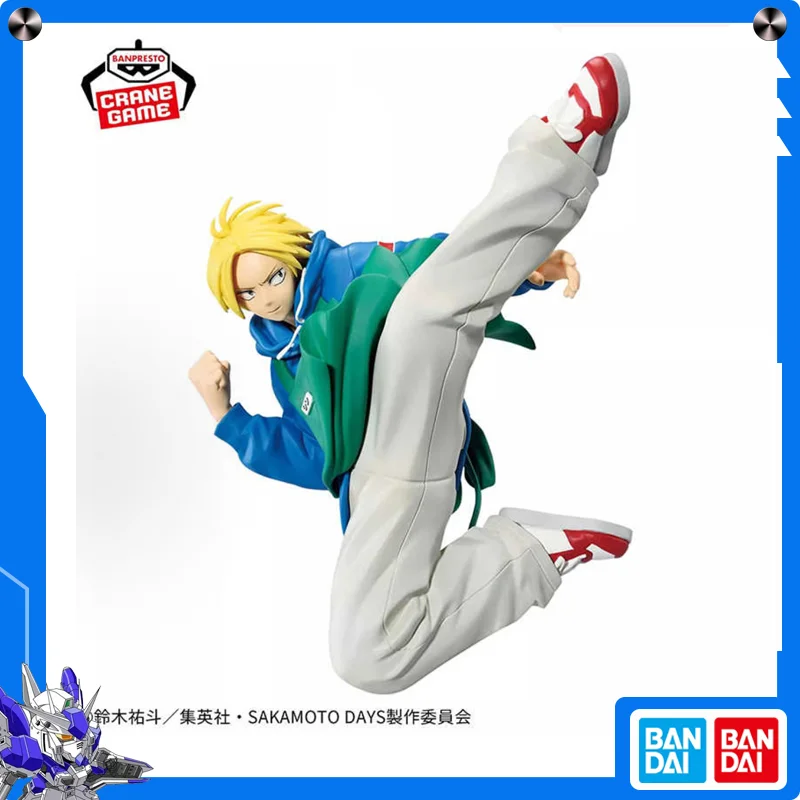 

Bandai Banpresto Sakamoto Days Asakura Shin Фартук Поза пистолета Аниме Коллекционная фигурка приза Быстрая доставка