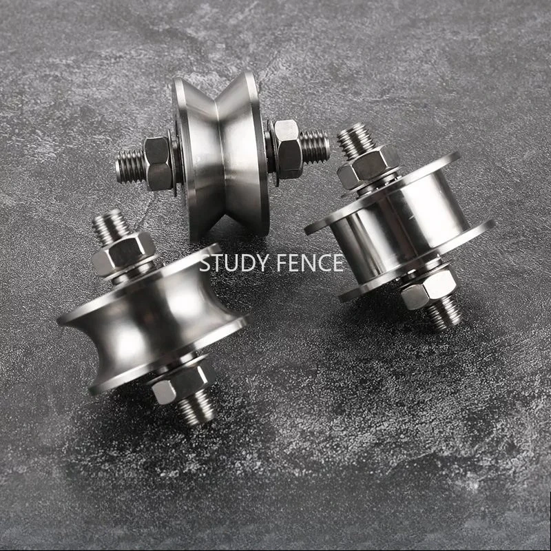 

304 stainless steel fixed pulley Track wheel U-shaped, V-shaped, H-shaped With screw pulley Household hardware accessories ,1pc