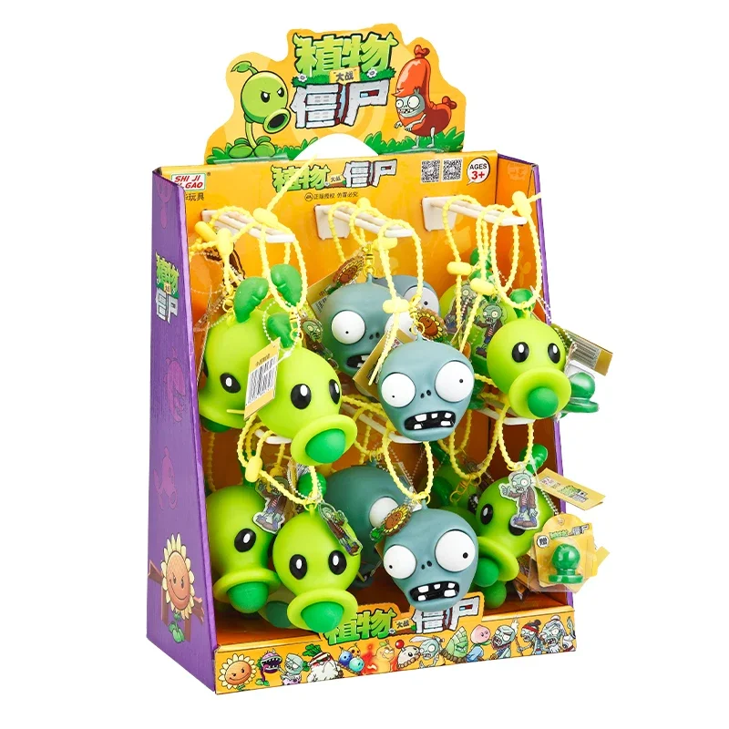 

2025 New Plant Vs. Zombie Pea Shooter Zombies Blowing Bubbles and Bursting Eyes Decompressing Pinching Toys Prank Toys Boys Gift