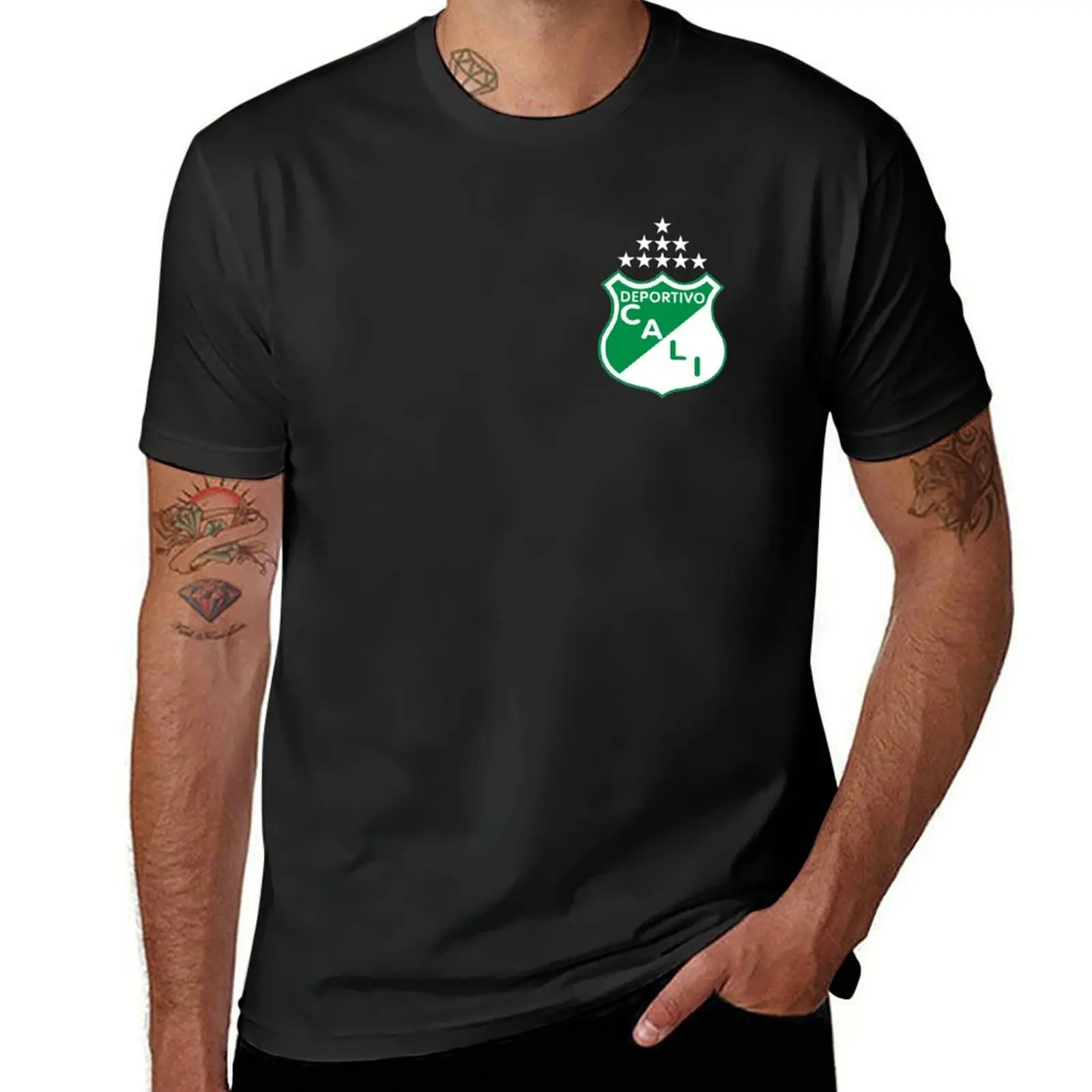 DEPORTIVO cala t-shirt dla fanów sportu przewymiarował koszulki treningowe dla mężczyzn