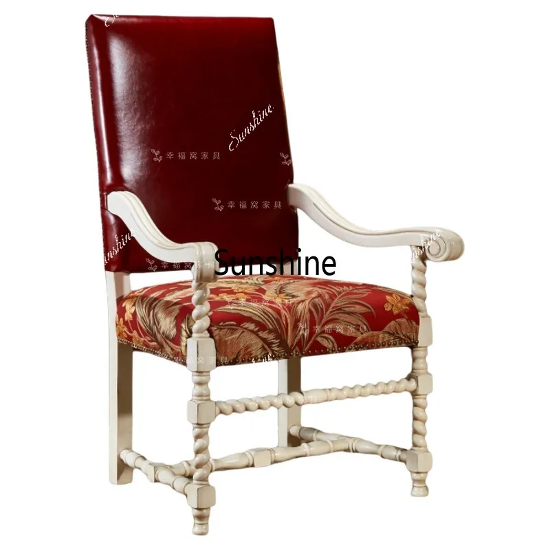 American solid wood old leisure chair receives classical single sofa negotiation