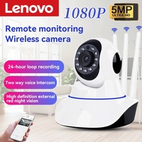 Lenovo 2.4G Wifi Home Camera Smart Home Audio Panoramic 1080P  HD Night Vision 360° Rotation Auto Tracking Baby Safety Monitor