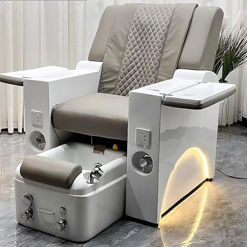 

Massage Chair-Pedicure Spa Chair with Smart Foot Bathtub,Luxury Salon Chairs for Manicure,Eyelash Extension,Tattoo,Foot Bath