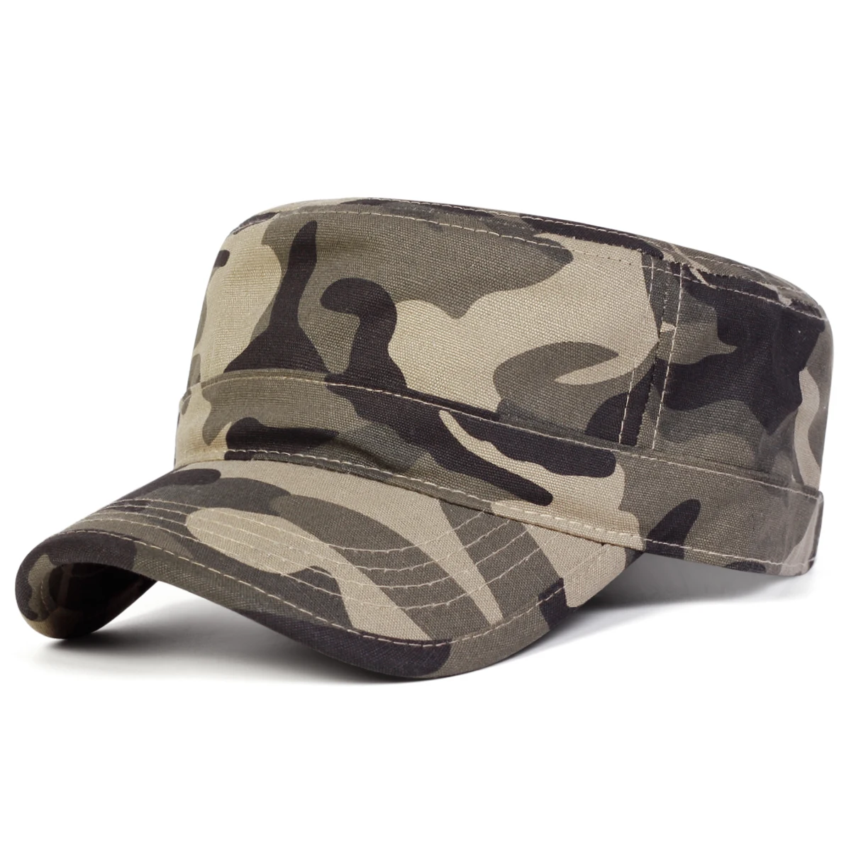 Unisex Wash Military Caps Spring Autumn Sailor Hats Large Beret Caps Men Flat Top Captain Navy Hats