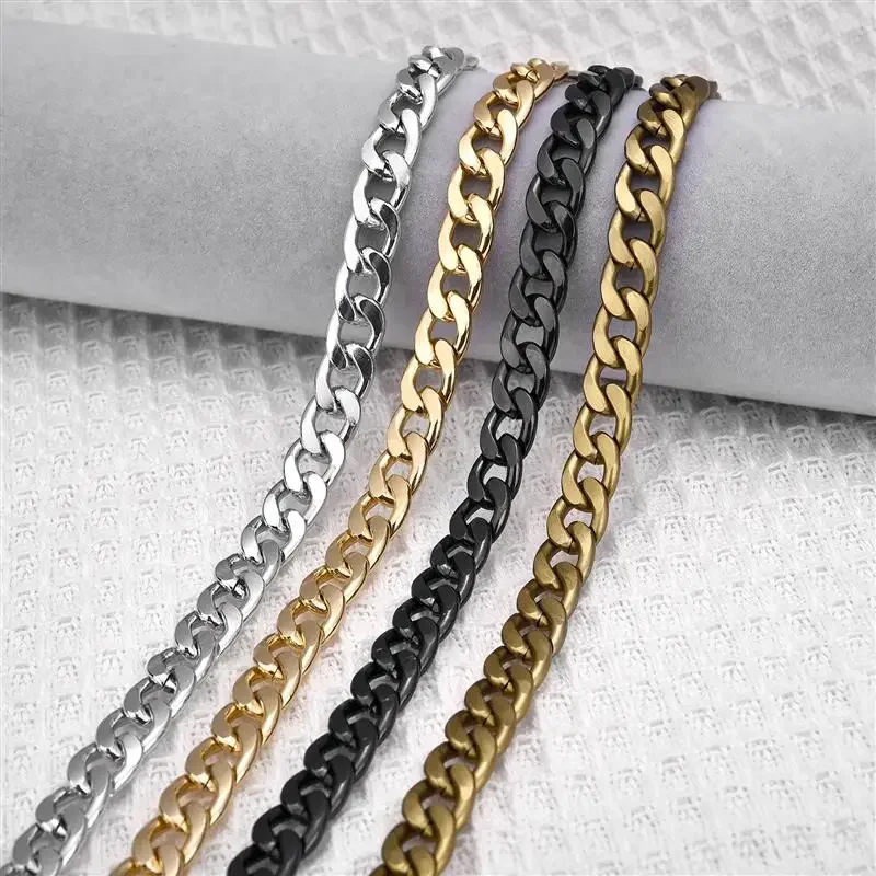 Metal Aluminum Bag Chain Replacement Parts Accessories For Hand-Woven Shoulder Handbag DIY Handmade Detachable Straps