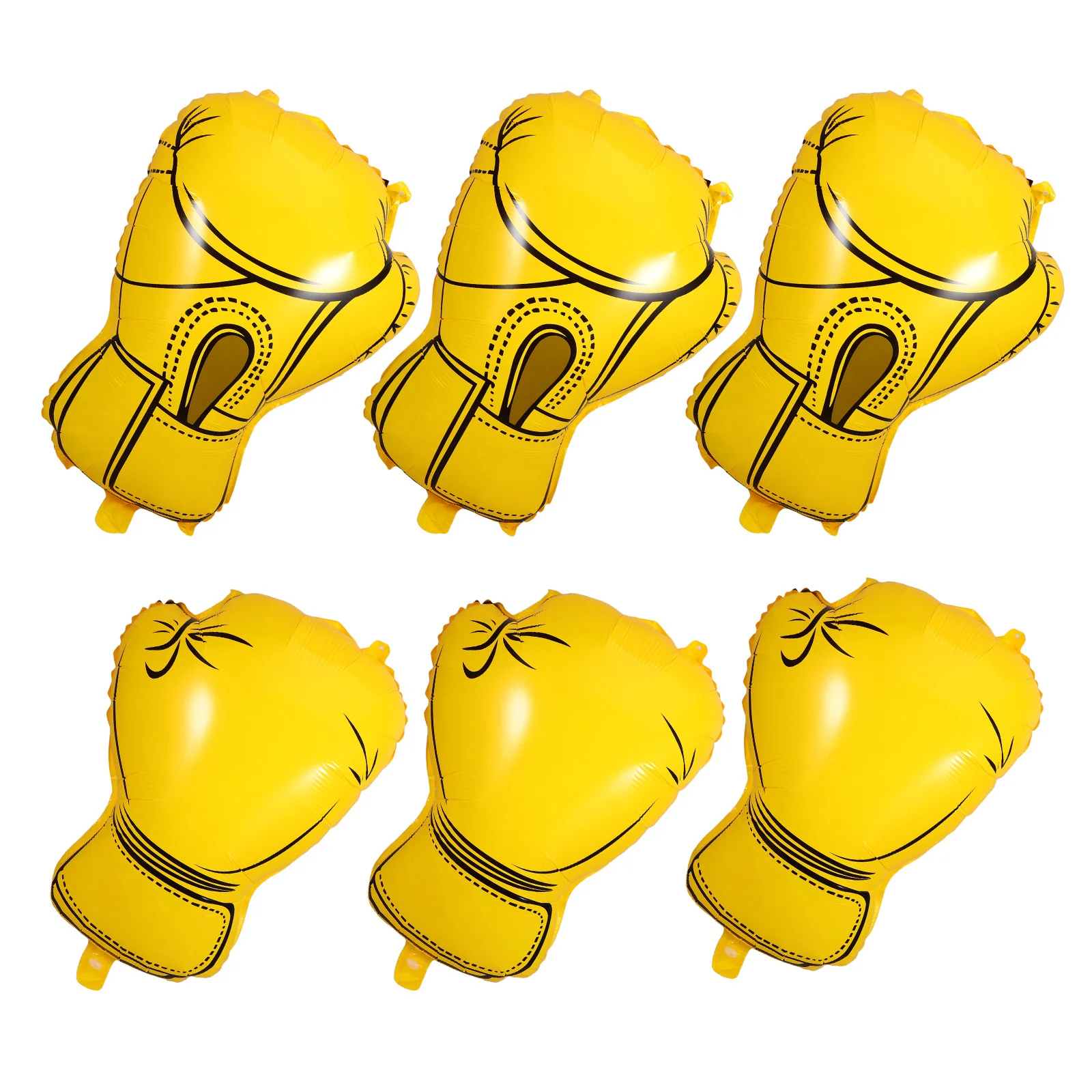 

6Pcs Boxing Gloves Balloons Inflatable Party Decorations Sports Wrestling Birthday Supplies Boxing Gloves Decor