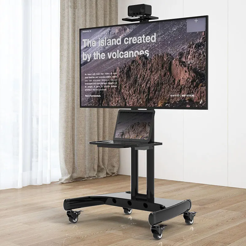 Mobile TV Universal Wheel Mobile Floor Conference Cart All-in-One Machine Hanger Live Screen Cart Bracket