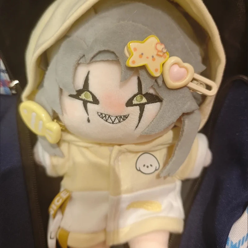 

20cm Anime Attributes Monster Handsome Kawaii Cosplay Cotton Doll Body With Skeleton Cartoon Soft Plushies Toy Figures Fans Gift