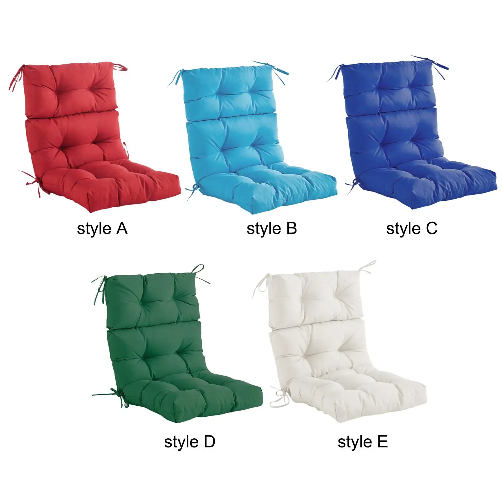 

High Back Chair Cushion Outdoor Seat Back Chair Cushion Spring Summer Soft All Seasonal Seat Cushion for Balcony, Living Room