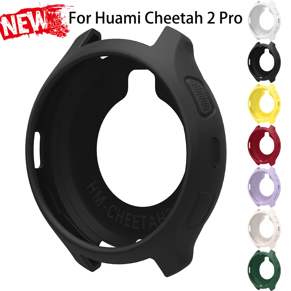 Silicone Protective Case for Amazfit Cheetah 2Pro Soft Anti-drop Cover for Cheetah 2Pro Replace Shell Bumper Frame Accessories