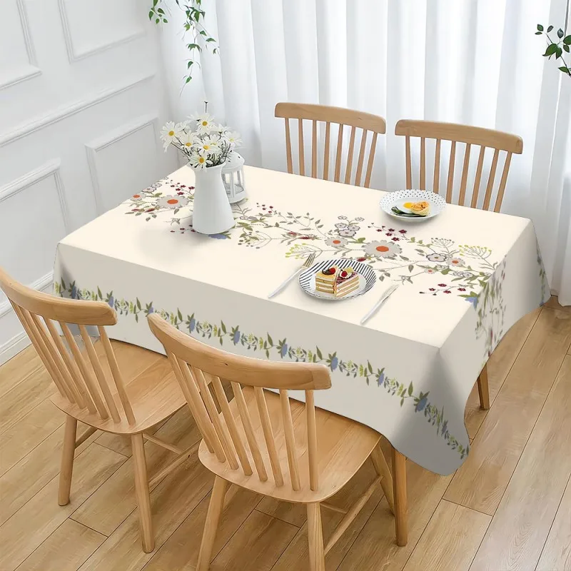 JIT + 1pc polyester tablecloth, simple style tablecloth, bohemian style tablecloth.PMJ