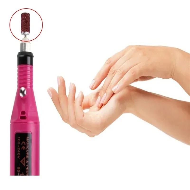 100/50pc サンディングキャップバンド電気マニキュアマシン 180/120/80 グリットネイルドリル研削ビットファイルペディキュアツール