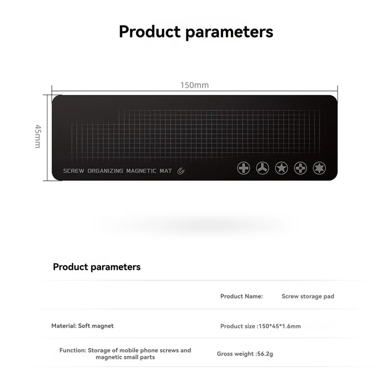 【NEW】Screw Soft Magnetic Pad Tweezers Tool For Mobile Phone, Computer And Tablet Repair Screw Storage Pad Tool