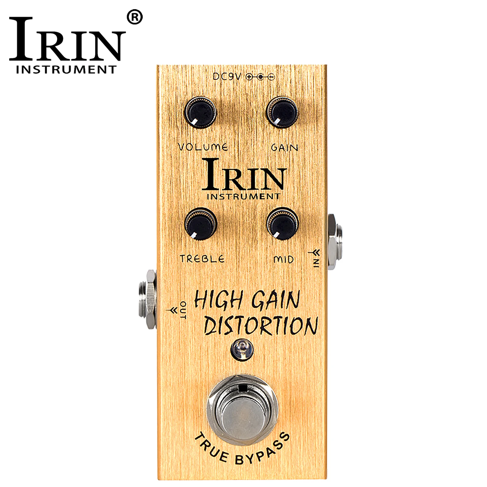 Irin An-14 Elektrische Gitaar Effecten Pedaal Hoge Versterking Distortion Effect Pedaal True Bypass Pedal Gitaar Accessoires En Onderdelen