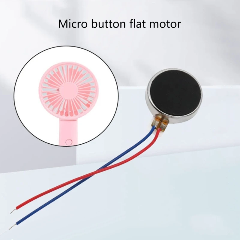 10mmx3mm Mini Tiny Vibration Motor 10000rpm Flat Coin Button-Type Micro DC1.5-3.7V Vibrating Motor for Tablet Dropship