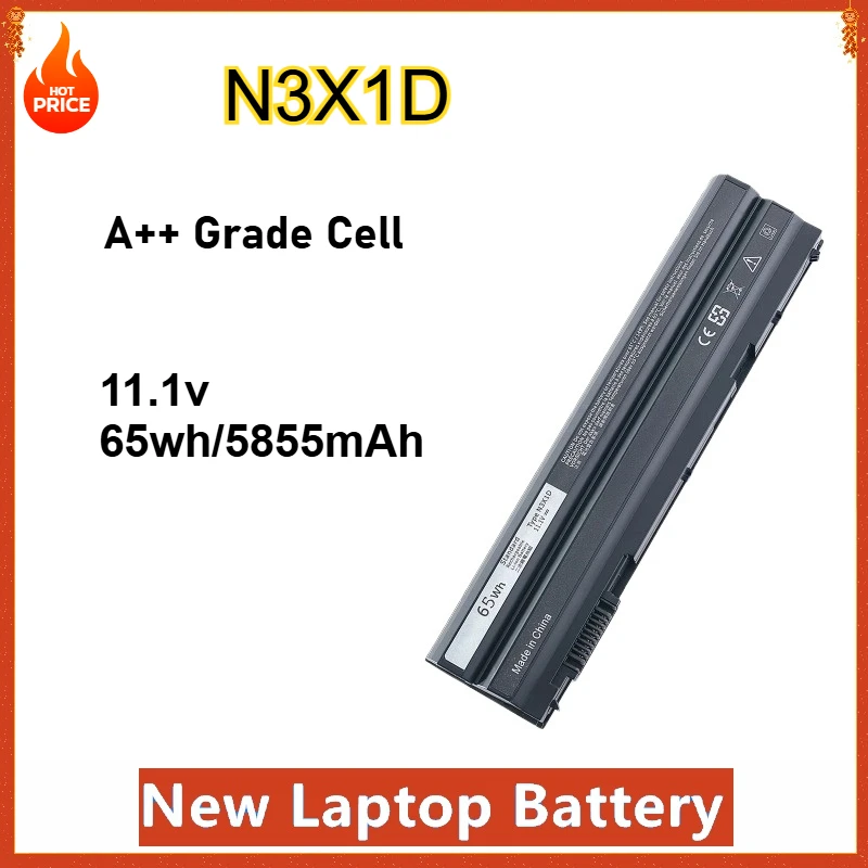 

N3X1D Laptop Battery for DELL Latitude E5420 E5430 E5520 E5530 E6420 E6520 E6430 E6440 E6530 E6540 65WH