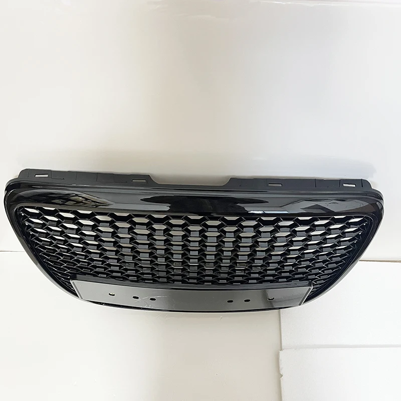 

All Black or Fully Plated Front Bumper Honeycomb Grille for Audi A6 C6 (2006-2011) – No Emblem / Badgeless Design