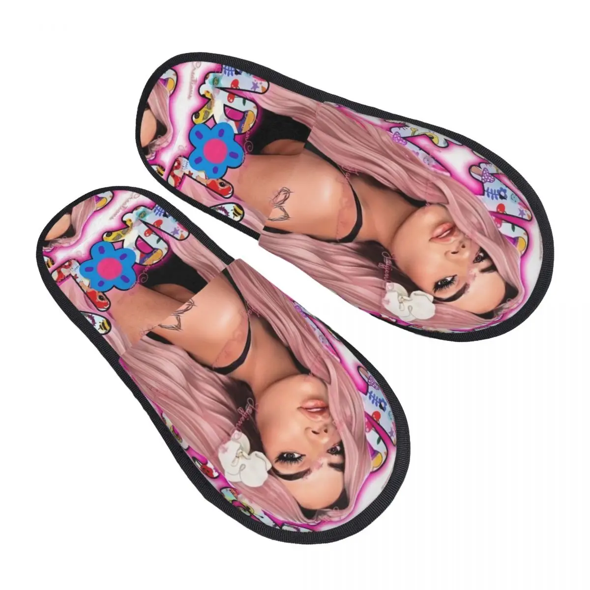 Custom Colombian Singer Manana Sera Bonito Memory Foam Slippers Women Cozy Warm Karol G House Slippers