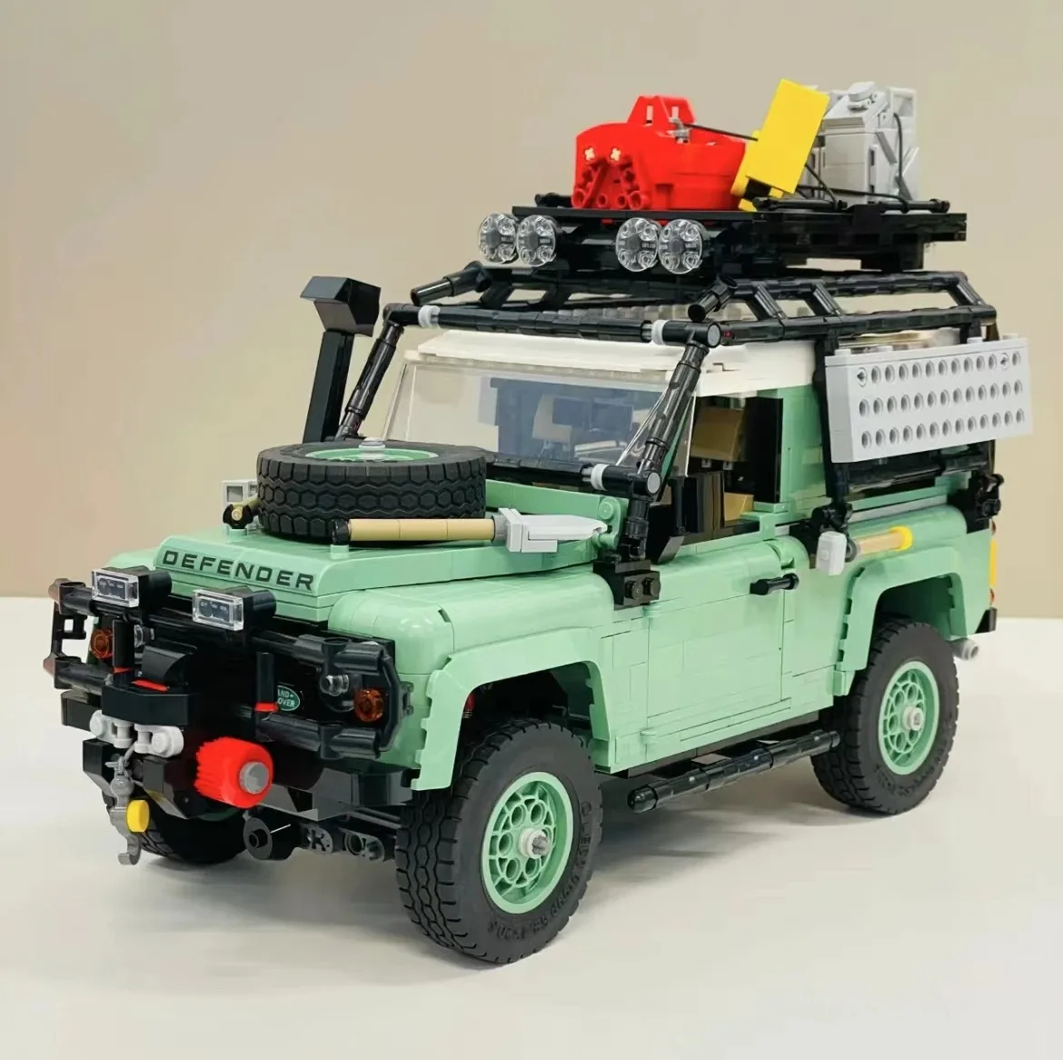 2336 peças blocos de construção land rover defender 90, quebra-cabeça 3d de carro de corrida off-road, haste brinquedo diy presente para adolescentes meninos meninas 14 +