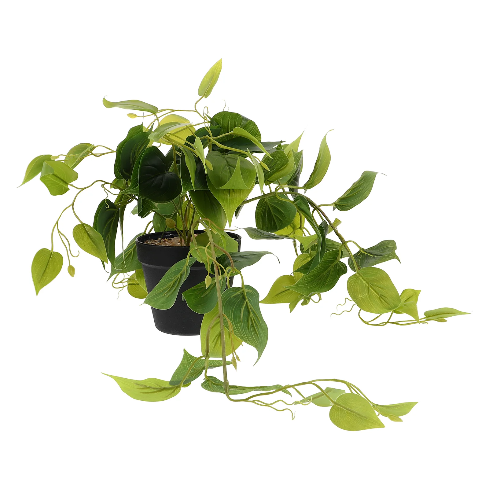 

Simulated Potted Green Radish Indoor Plant Small Artificial Plants Pothos Fake Realistic for Home Decor