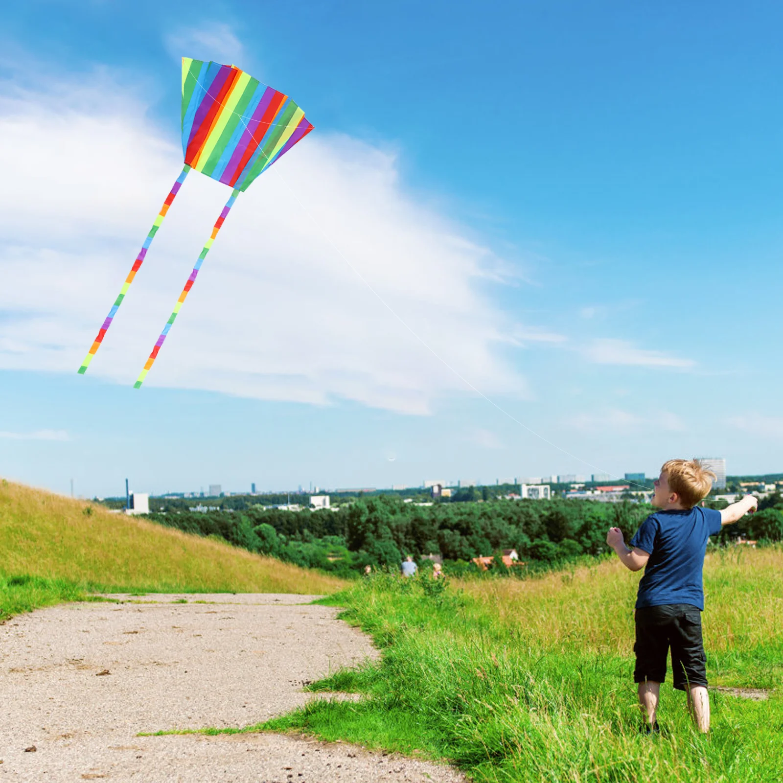 야외 놀이용 소프트 바디 연 1세트 독특한 디자인 경량 폴리에스터 프레임리스 연 어린이용 긴 꼬리 날리기 재미있는 레크리에이션